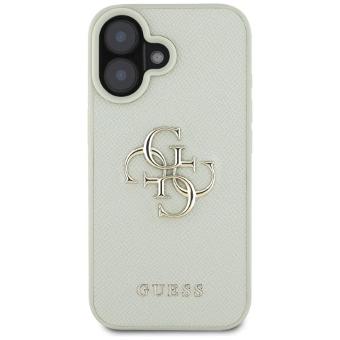 Etui Guess Grained Big 4G Logo Small Classic Logo na iPhone 16 - zielone Etui Guess Grained Big 4G Logo Small Classic Logo na iPhone 16 - zielone