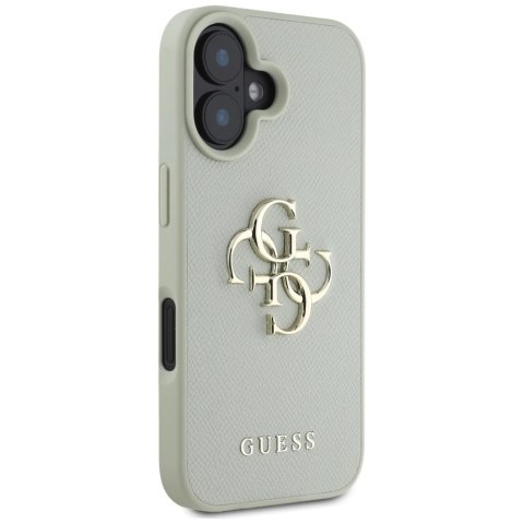 Etui Guess Grained Big 4G Logo Small Classic Logo na iPhone 16 - zielone Etui Guess Grained Big 4G Logo Small Classic Logo na iPhone 16 - zielone