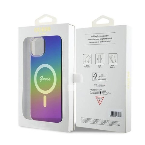 Etui Guess IML Iridescent MagSafe na iPhone 15 Plus / 14 Plus 6.7" - multikolor Etui Guess IML Iridescent MagSafe na iPhone 15 Plus / 14 Plus 6.7" - multikolor