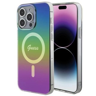 Etui Guess IML Iridescent MagSafe na iPhone 15 Pro Max 6.7" - multikolor