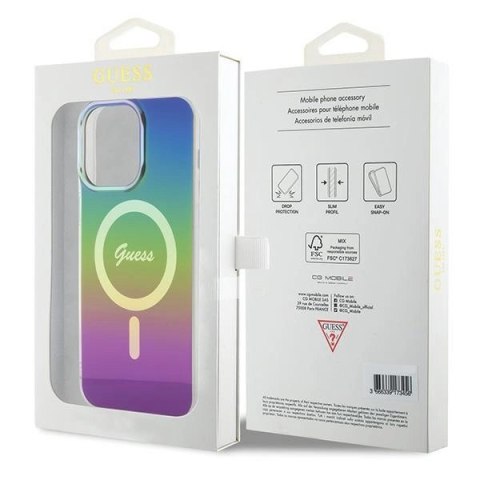 Etui Guess IML Iridescent MagSafe na iPhone 15 Pro Max 6.7" - multikolor Etui Guess IML Iridescent MagSafe na iPhone 15 Pro Max 6.7" - multikolor