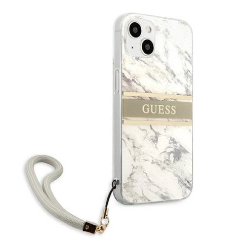Etui Guess Marble Strap Collection na iPhone 13 mini 5,4" - szare