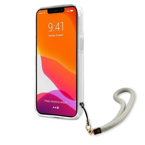 Etui Guess Marble Strap Collection na iPhone 13 mini 5,4" - szare