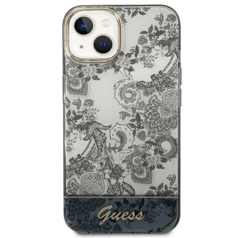 Etui Guess Porcelain Collection na iPhone 14 / 15 / 13 6.1" - szare