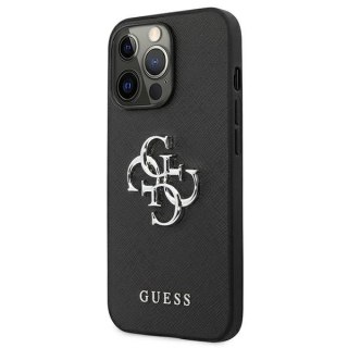 Etui Guess Saffiano 4G Metal Logo na iPhone 13 Pro / 13 6,1" - czarne