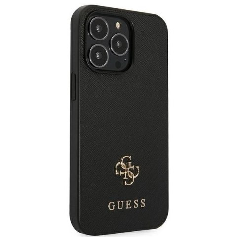 Etui Guess Saffiano 4G Small Metal Logo na iPhone 13 Pro / 13 6,1" - czarne Etui Guess Saffiano 4G Small Metal Logo na iPhone 13 Pro / 13 6,1" - czarne