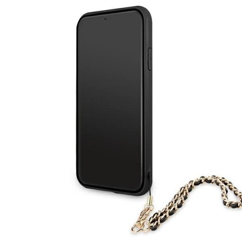 Etui Guess Saffiano Chain na iPhone 11 6,1" / Xr - czarne Etui Guess Saffiano Chain na iPhone 11 6,1" / Xr - czarne