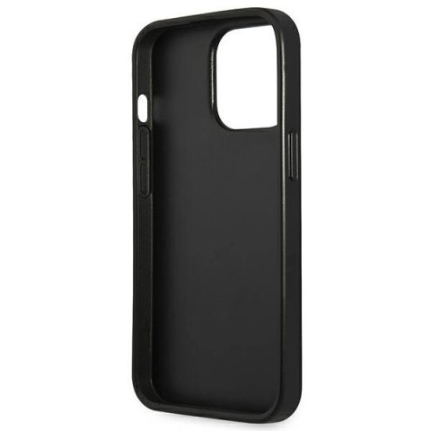 Etui Guess Saffiano Triangle Logo na iPhone 13 Pro / 13 6,1" - srebrne Etui Guess Saffiano Triangle Logo na iPhone 13 Pro / 13 6,1" - srebrne