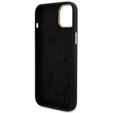 Etui Guess Silicone Logo Strass 4G na iPhone 15 Plus / 14 Plus 6.7" - czarne Etui Guess Silicone Logo Strass 4G na iPhone 15 Plus / 14 Plus 6.7" - czarne