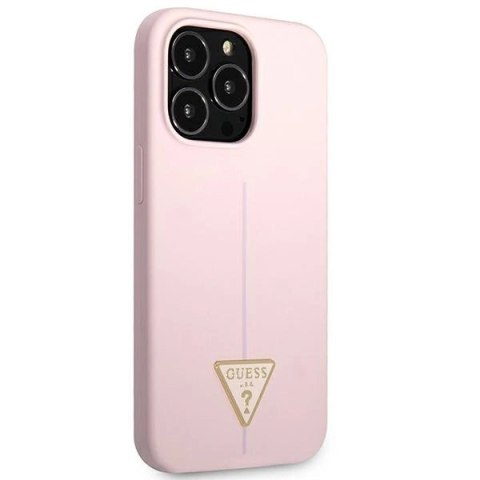 Etui Guess Silicone Triangle na iPhone 13 Pro / 13 6,1" - fioletowe Etui Guess Silicone Triangle na iPhone 13 Pro / 13 6,1" - fioletowe