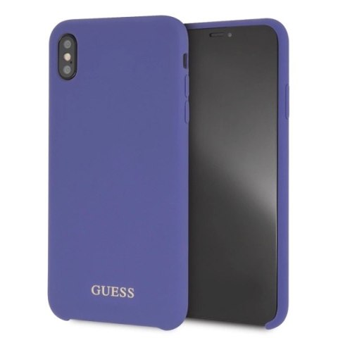 Etui Guess Silicone na iPhone Xs Max - fioletowe Etui Guess Silicone na iPhone Xs Max - fioletowe
