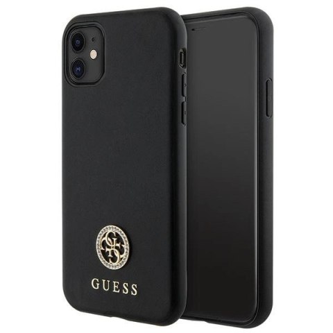 Etui Guess Strass Metal Logo na iPhone 11 / Xr 6.1" - czarne Etui Guess Strass Metal Logo na iPhone 11 / Xr 6.1" - czarne