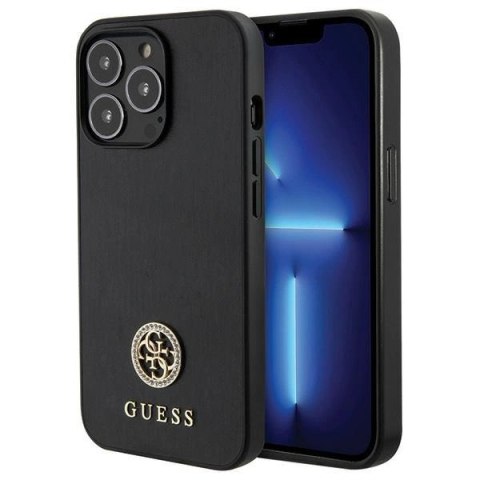 Etui Guess Strass Metal Logo na iPhone 13 Pro 6.1" - czarne Etui Guess Strass Metal Logo na iPhone 13 Pro 6.1" - czarne