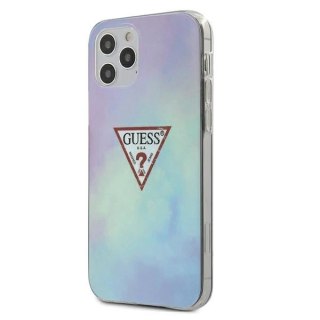 Etui Guess Tie & Die Collection na iPhone 12 / 12 Pro 6,1" - niebieske