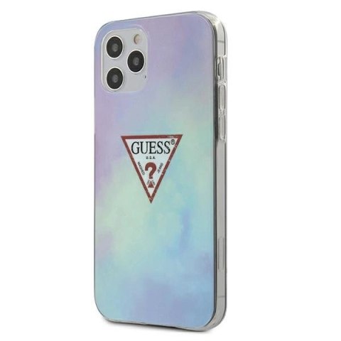 Etui Guess Tie & Die Collection na iPhone 12 / 12 Pro 6,1" - niebieske Etui Guess Tie & Die Collection na iPhone 12 / 12 Pro 6,1" - niebieske