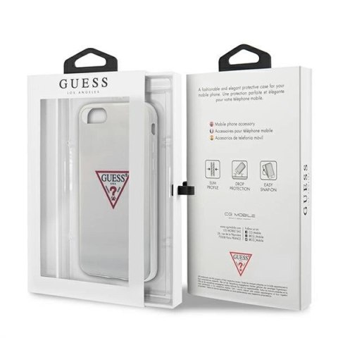 Etui Guess Triangle Collection na iPhone 7 / 8 / SE 2020 / SE 2022 - białe Etui Guess Triangle Collection na iPhone 7 / 8 / SE 2020 / SE 2022 - białe