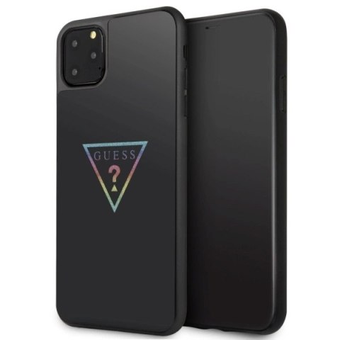 Etui Guess Triangle Glitter na iPhone 11 Pro Max - czarne Etui Guess Triangle Glitter na iPhone 11 Pro Max - czarne