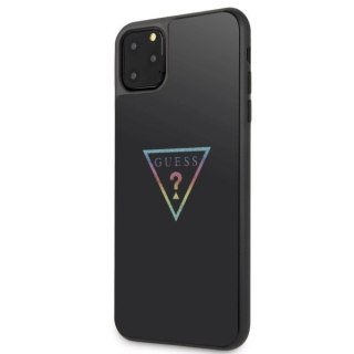 Etui Guess Triangle Glitter na iPhone 11 Pro Max - czarne