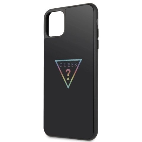 Etui Guess Triangle Glitter na iPhone 11 Pro Max - czarne Etui Guess Triangle Glitter na iPhone 11 Pro Max - czarne