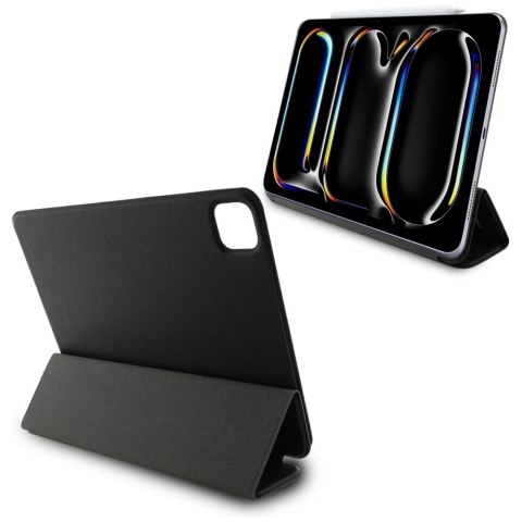 Etui Karl Lagerfeld Saffiano Magnetic Karl & Choupette na iPad Pro 11" 2024 Book Cover - czarne