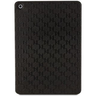 Etui Karl Lagerfeld Saffiano Monogram Ikonik na iPad 10.2" 2019 (7 gen.) Folio Magnet Allover Cover - czarne