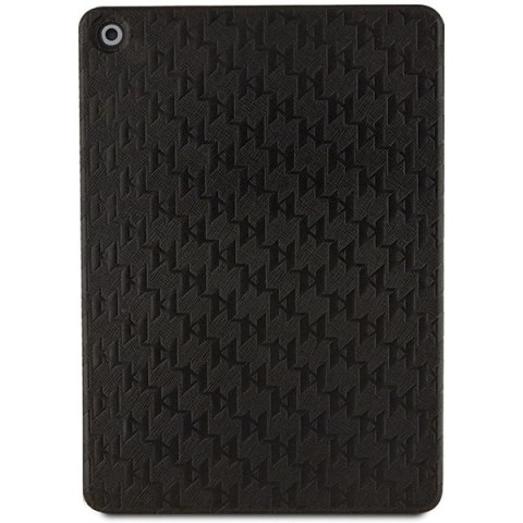Etui Karl Lagerfeld Saffiano Monogram Ikonik na iPad 10.2" 2019 (7 gen.) Folio Magnet Allover Cover - czarne