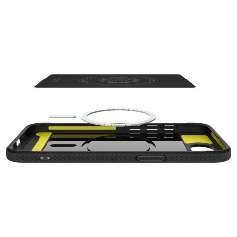 Etui Spigen Rugged Armor MagSafe na iPhone 16e - czarne Etui Spigen Rugged Armor MagSafe na iPhone 16e - czarne