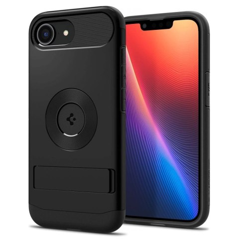 Etui Spigen Slim Armor MagSafe na iPhone 16e - czarne Etui Spigen Slim Armor MagSafe na iPhone 16e - czarne