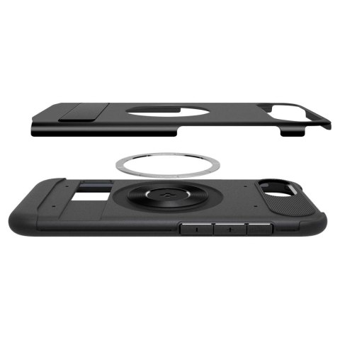 Etui Spigen Slim Armor MagSafe na iPhone 16e - czarne Etui Spigen Slim Armor MagSafe na iPhone 16e - czarne