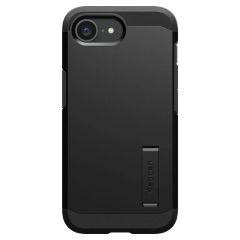 Etui Spigen Tough Armor z MagSafe na iPhone 16e z podstawką - czarne Etui Spigen Tough Armor z MagSafe na iPhone 16e z podstawką - czarne