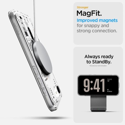 Etui Spigen Ultra Hybrid MagSafe na iPhone 16e Neo One - przezroczyste
