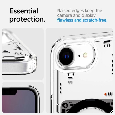 Etui Spigen Ultra Hybrid MagSafe na iPhone 16e Neo One - przezroczyste