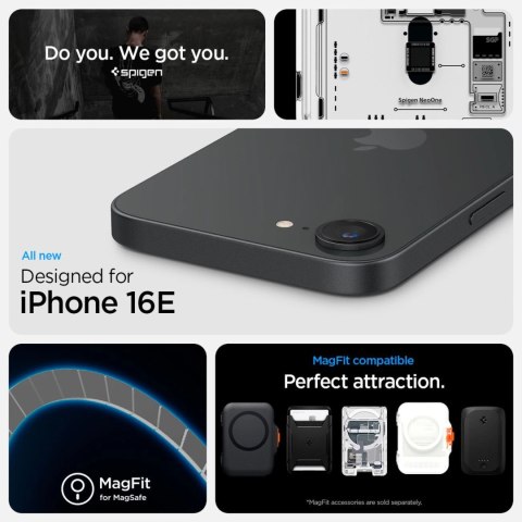 Etui Spigen Ultra Hybrid MagSafe na iPhone 16e Neo One - przezroczyste