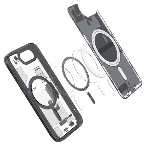 Etui Spigen Ultra Hybrid MagSafe na iPhone 16e Zero One - czarne