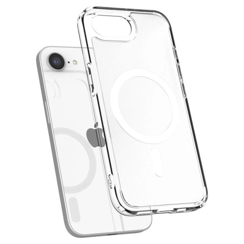 Etui Spigen Ultra Hybrid MagSafe na iPhone 16e - białe, półprzezroczyste Etui Spigen Ultra Hybrid MagSafe na iPhone 16e - białe, półprzezroczyste