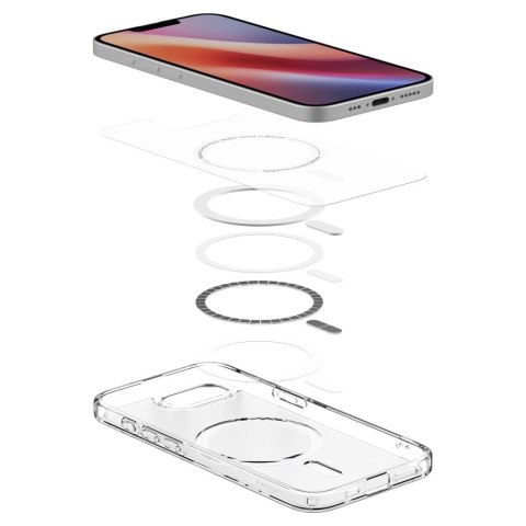 Etui Spigen Ultra Hybrid MagSafe na iPhone 16e - białe, półprzezroczyste Etui Spigen Ultra Hybrid MagSafe na iPhone 16e - białe, półprzezroczyste