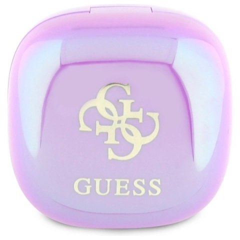 Słuchawki Guess 4G Printed Logo Bluetooth TWS + stacja dokująca - fioletowe Słuchawki Guess 4G Printed Logo Bluetooth TWS + stacja dokująca - fioletowe