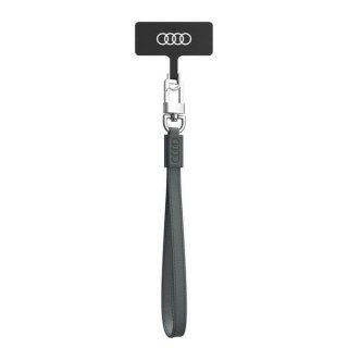 Smycz Audi Crossbody Leather uniwersalna 28cm x 10mm - szara