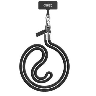 Smycz Audi Crossbody uniwersalna 120cm x 6mm - czarna