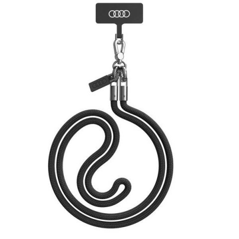 Smycz Audi Crossbody uniwersalna 120cm x 6mm - czarna