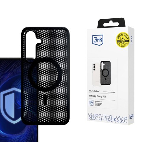 Etui 3mk COOLing MagCase na Samsung Galaxy S24 - czarne Etui 3mk COOLing MagCase na Samsung Galaxy S24 - czarne