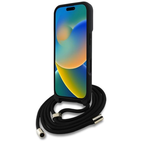 Etui Guess 4G Big Logo Cord Stap Crossbody do iPhone 16 brązowy Etui Guess 4G Big Logo Cord Stap Crossbody do iPhone 16 brązowy
