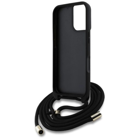 Etui Guess 4G Big Logo Cord Stap Crossbody do iPhone 16 brązowy Etui Guess 4G Big Logo Cord Stap Crossbody do iPhone 16 brązowy