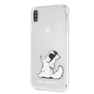 Etui Karl Lagerfeld Choupette Fun na iPhone Xs Max - przezroczyste
