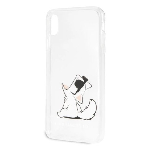 Etui Karl Lagerfeld Choupette Fun na iPhone Xs Max - przezroczyste