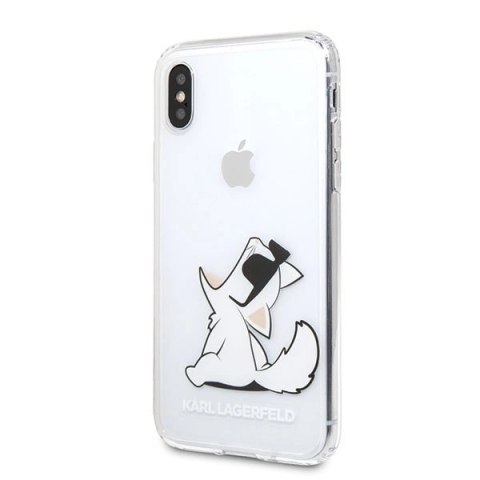 Etui Karl Lagerfeld Choupette Fun na iPhone X / Xs - przezroczyste