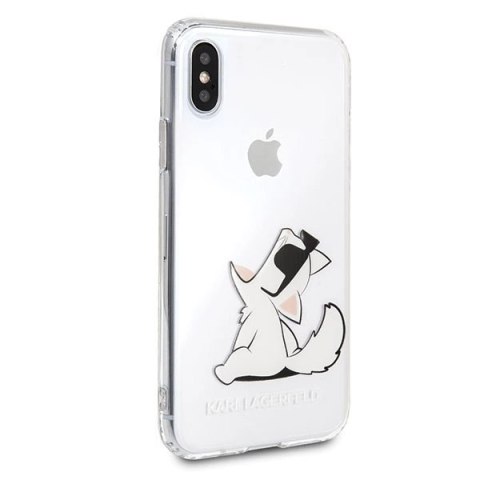 Etui Karl Lagerfeld Choupette Fun na iPhone X / Xs - przezroczyste