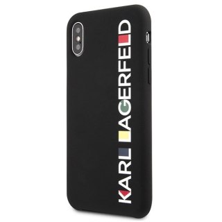 Etui Karl Lagerfeld Glossy Bauhaus na iPhone X / XS - czarne