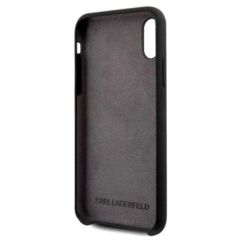 Etui Karl Lagerfeld Glossy Bauhaus na iPhone X / XS - czarne