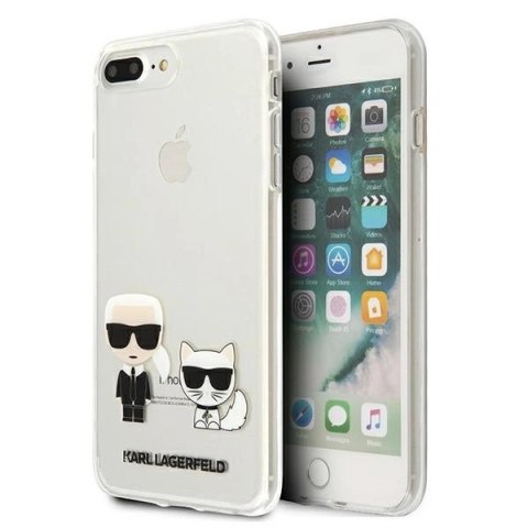 Etui Karl Lagerfeld Karl & Choupette na iPhone 7 / 8 Plus - przezroczyste Etui Karl Lagerfeld Karl & Choupette na iPhone 7 / 8 Plus - przezroczyste